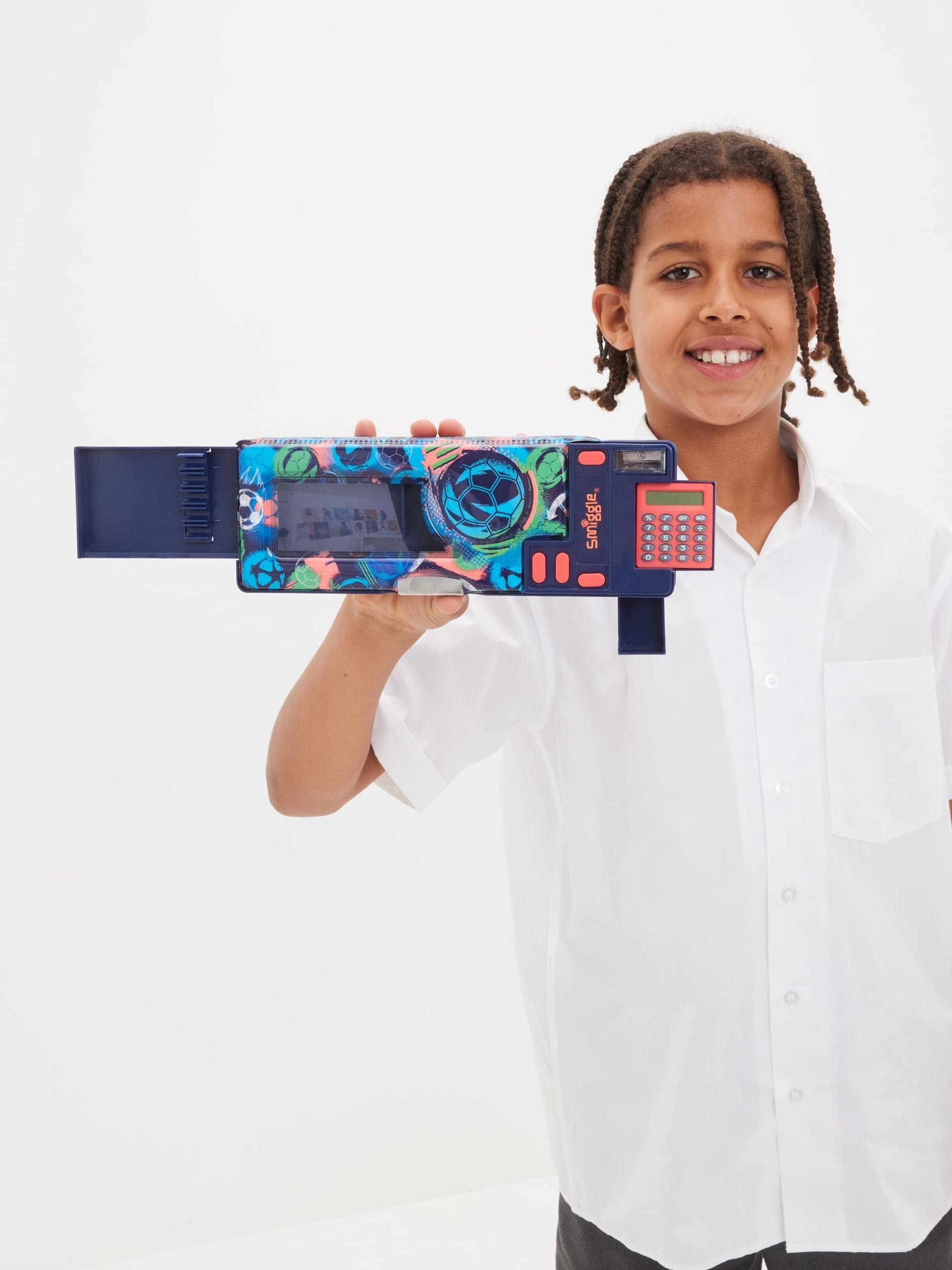 Smiggle - Trousse à crayons automatique avec calculatrice Limitless