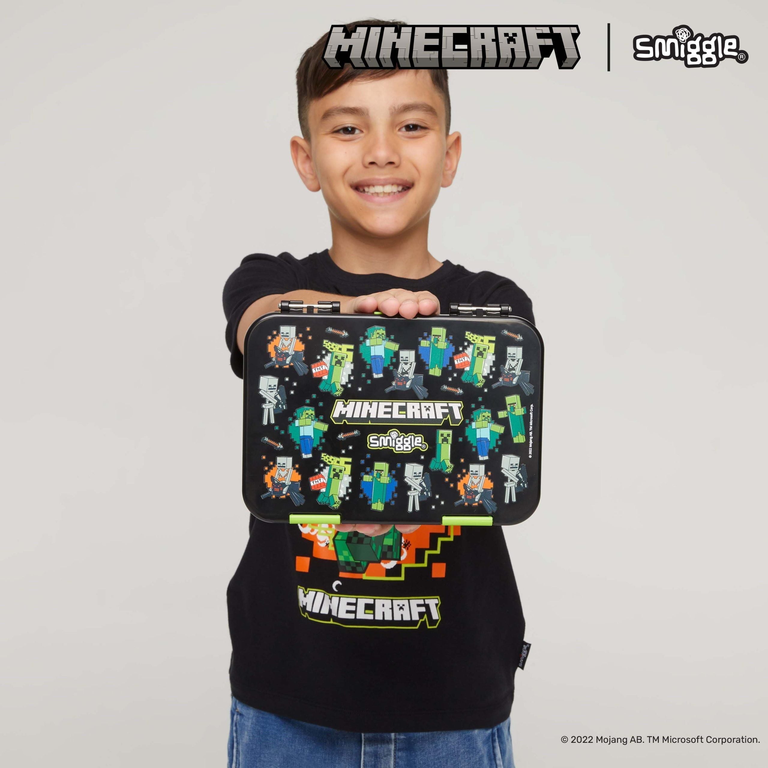 Smiggle - جعبه ناهار بنتو متوسط Minecraft