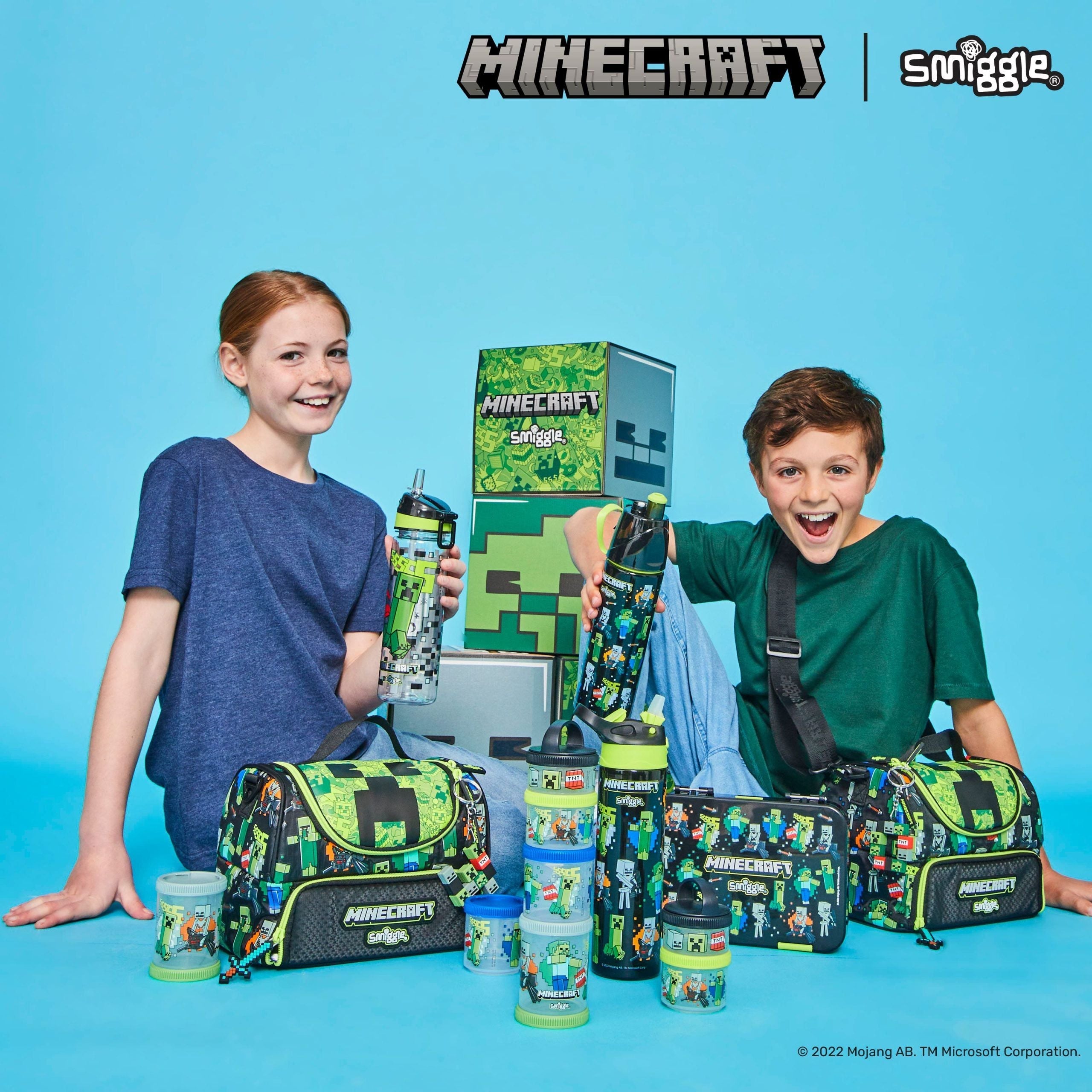 Smiggle - جعبه ناهار بنتو متوسط Minecraft