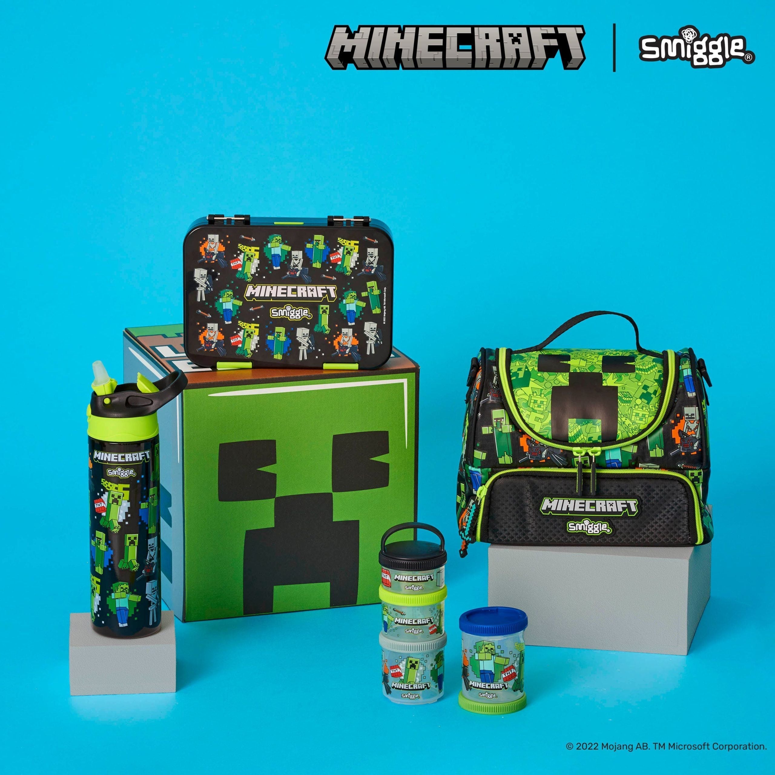 Smiggle - جعبه ناهار بنتو متوسط Minecraft