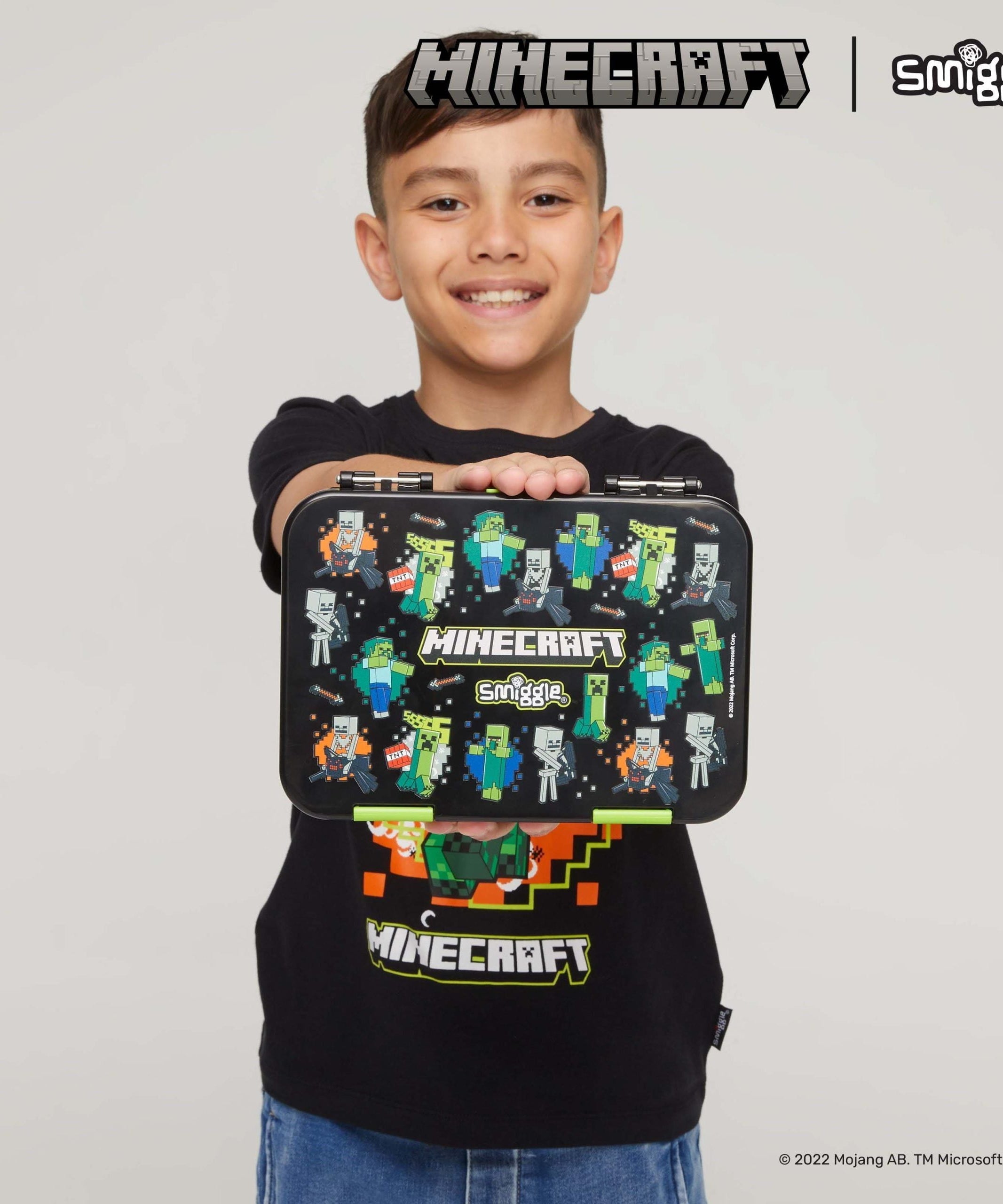 Smiggle - جعبه ناهار بنتو متوسط Minecraft