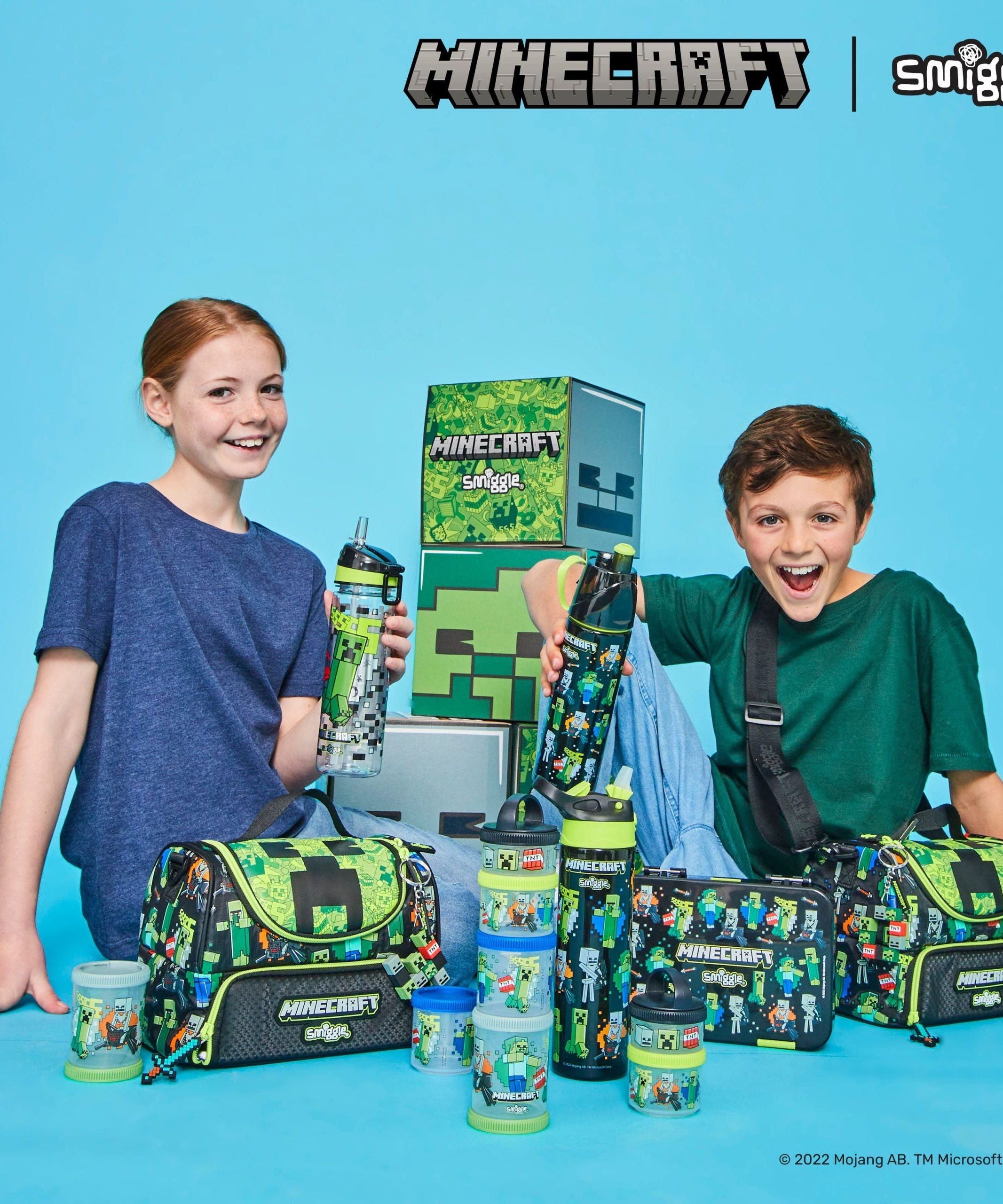 Smiggle - جعبه ناهار بنتو متوسط Minecraft