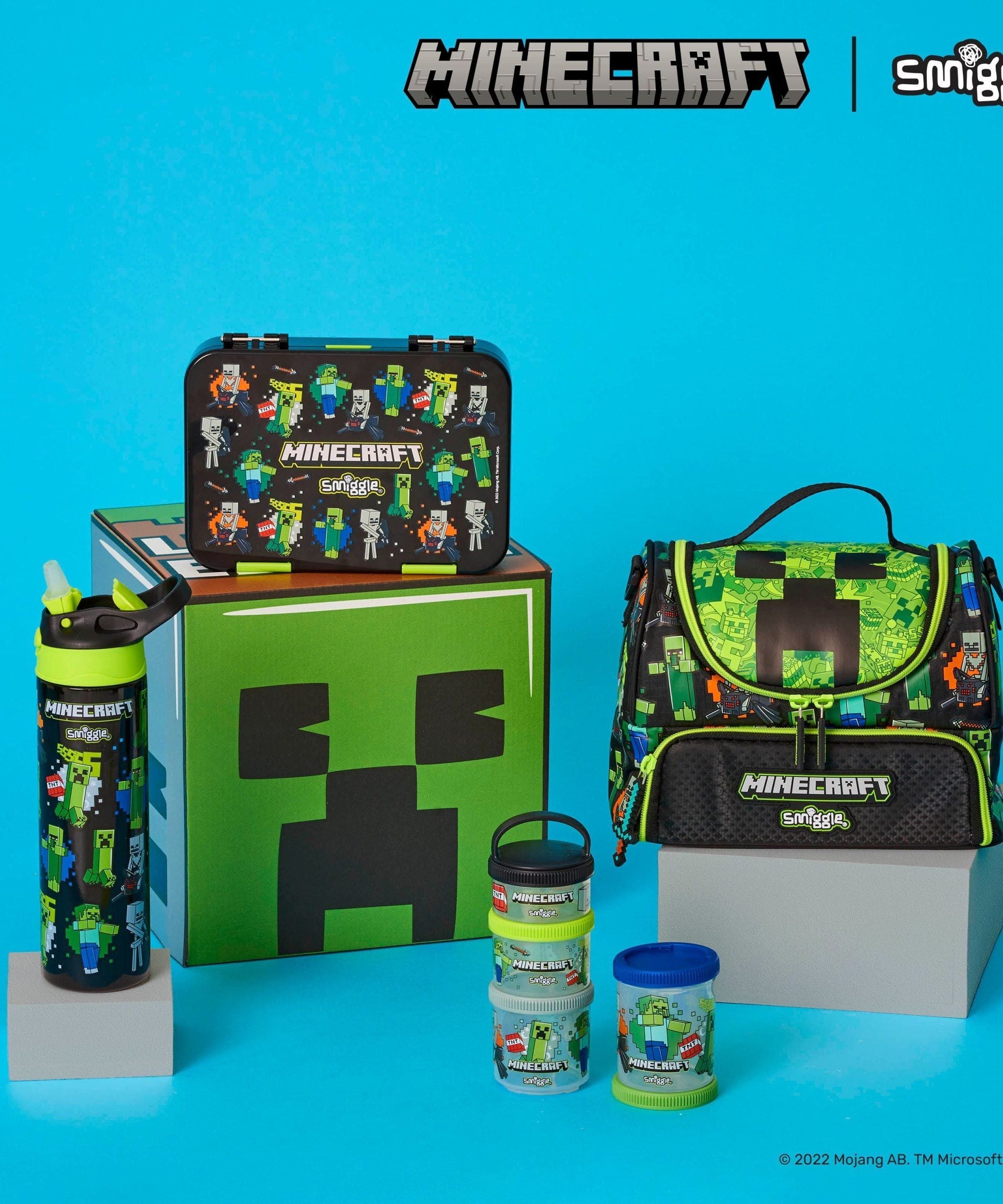 Smiggle - جعبه ناهار بنتو متوسط Minecraft