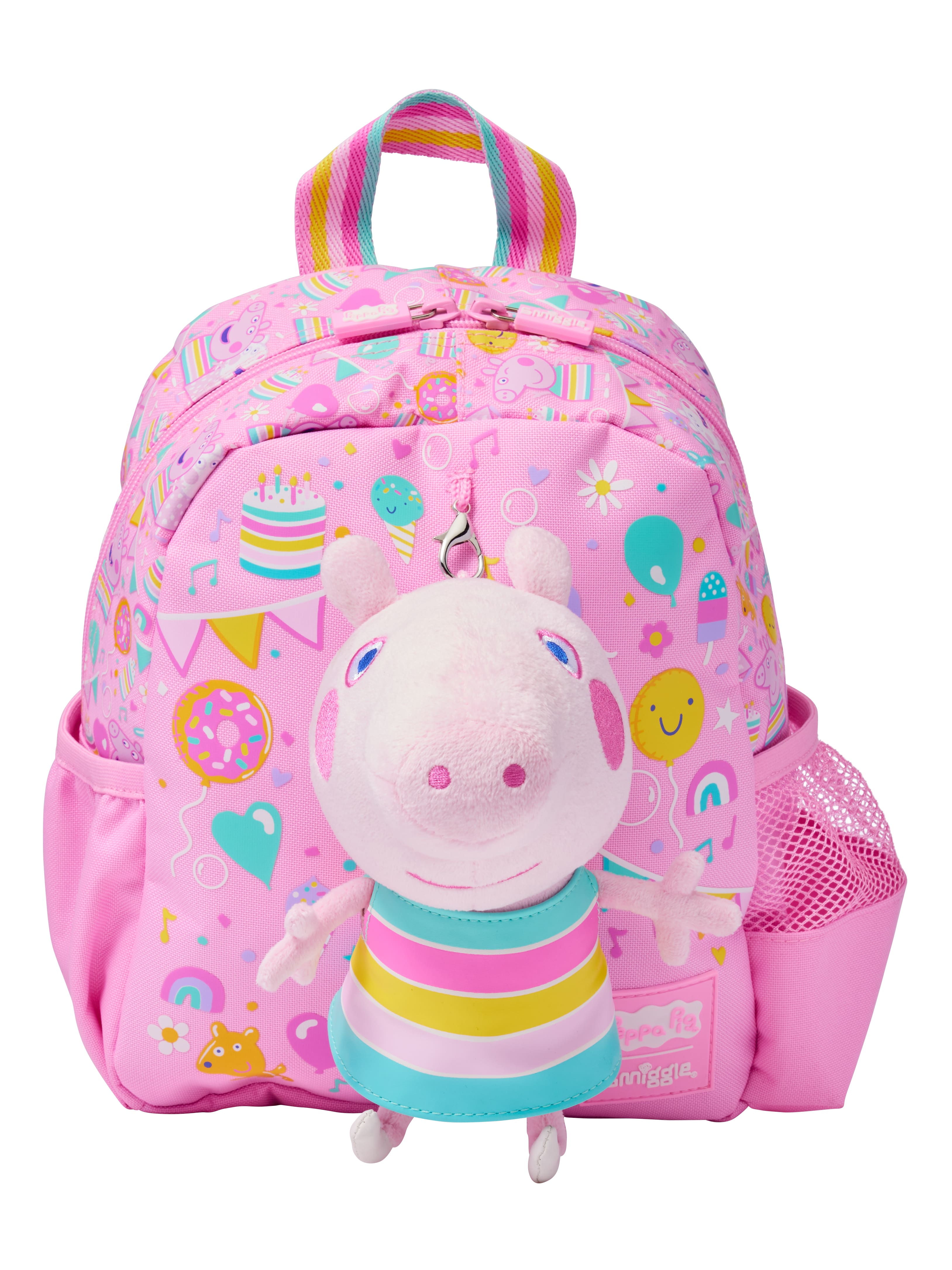 Smiggle - Zaino asilo con giocattolo rimovibile Peppa Pig