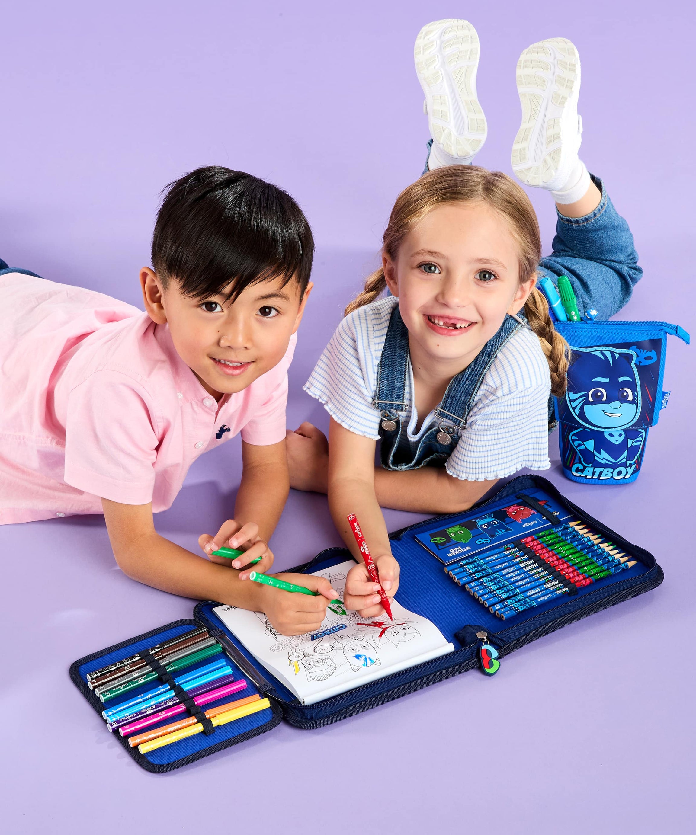 Smiggle - PJ Mask Kırtasiye Seti ve Kalem Kutusu