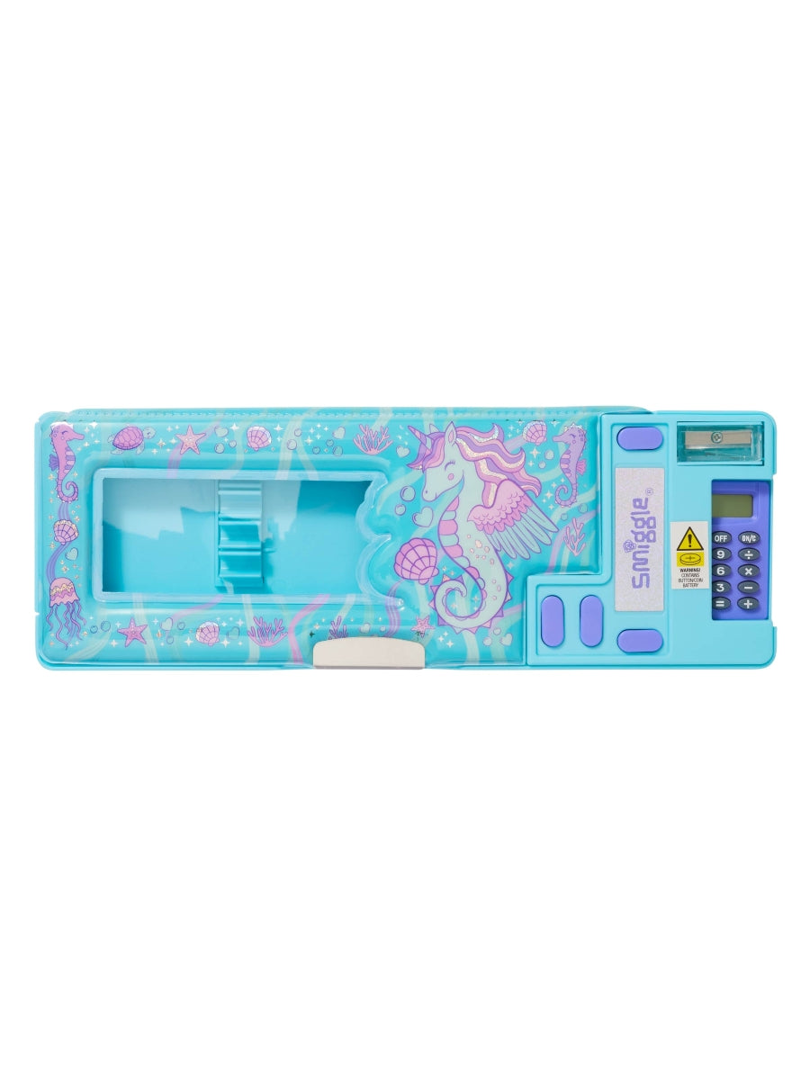 Smiggle - Epic Hesap Makineli Otomatik Kalem Kutusu - Dinossi