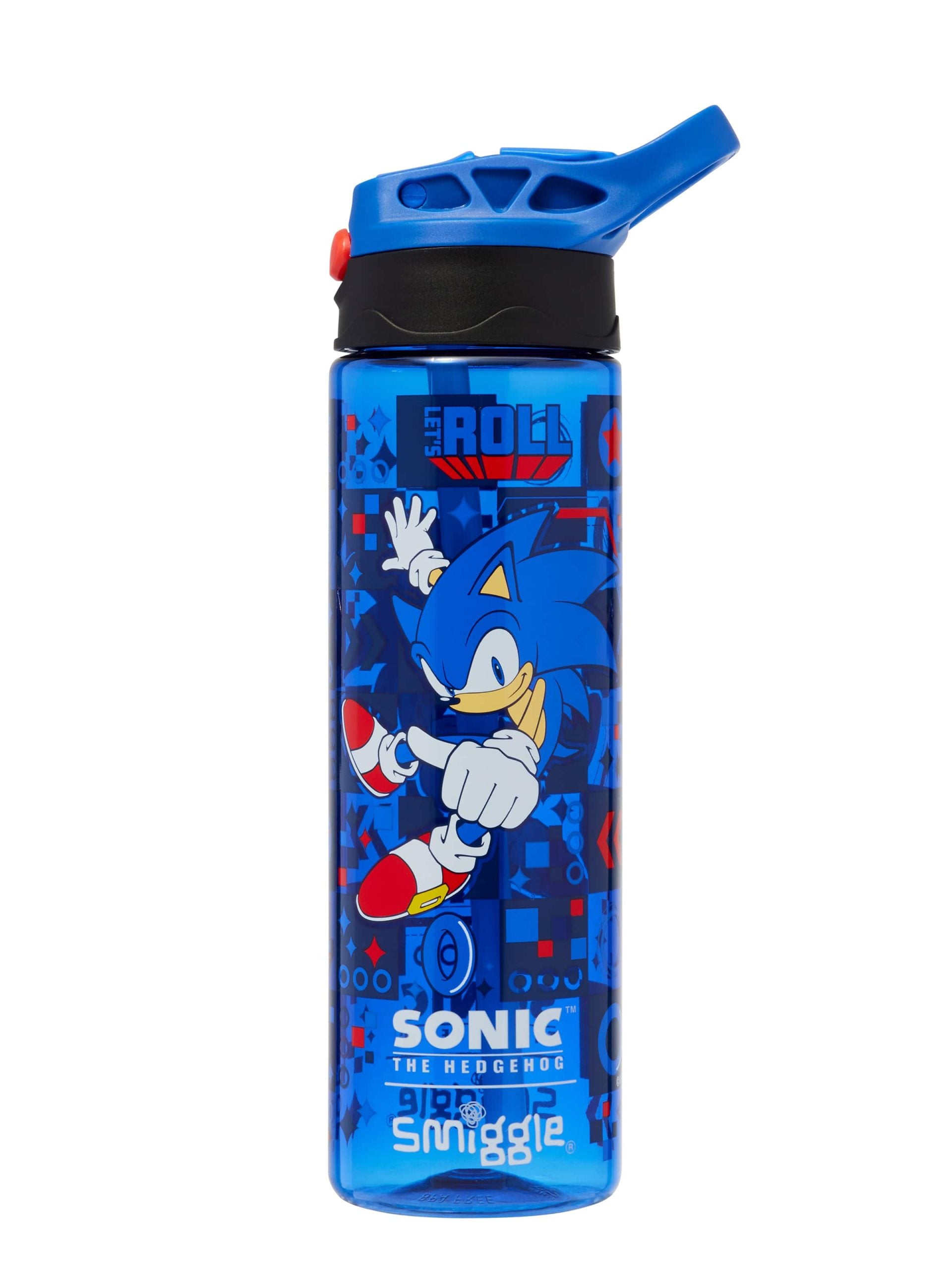 Smiggle - Botella de agua automática con pajilla Sonic 650ML sin BPA