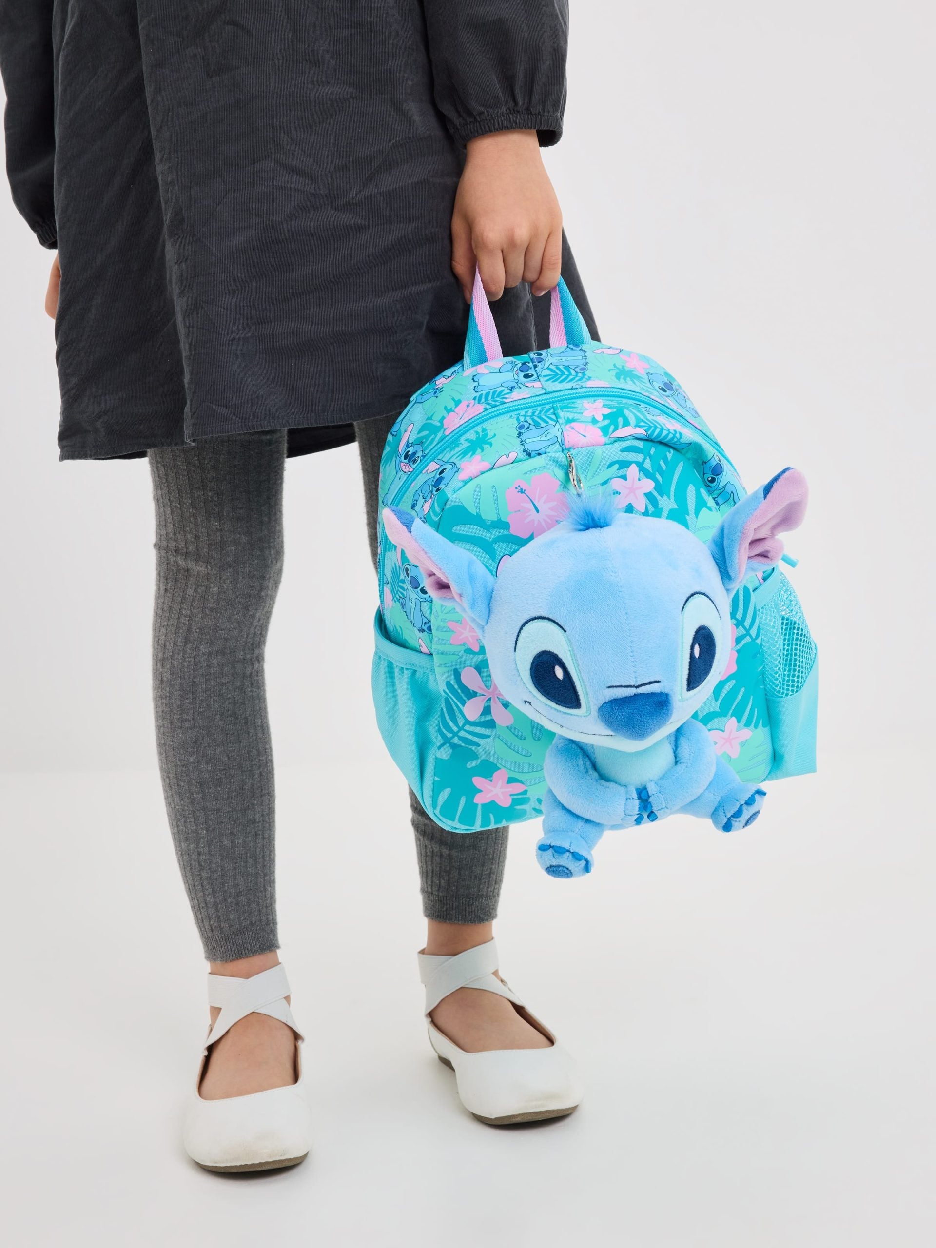 Smiggle - Stitch Çıkarılabilir Oyuncaklı Kreş Okul Sırt Çantası