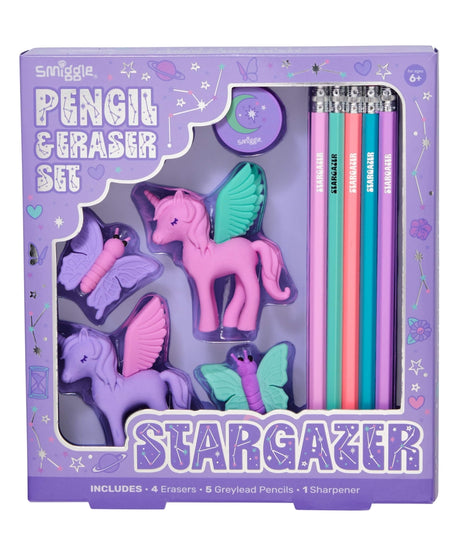 Smiggle - Vision Silgi ve Kalem Seti - Dinossi