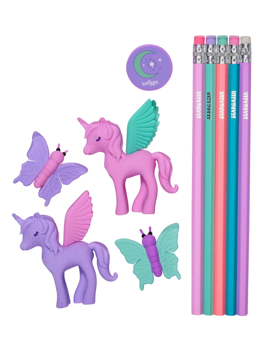Smiggle - Vision Silgi ve Kalem Seti - Dinossi