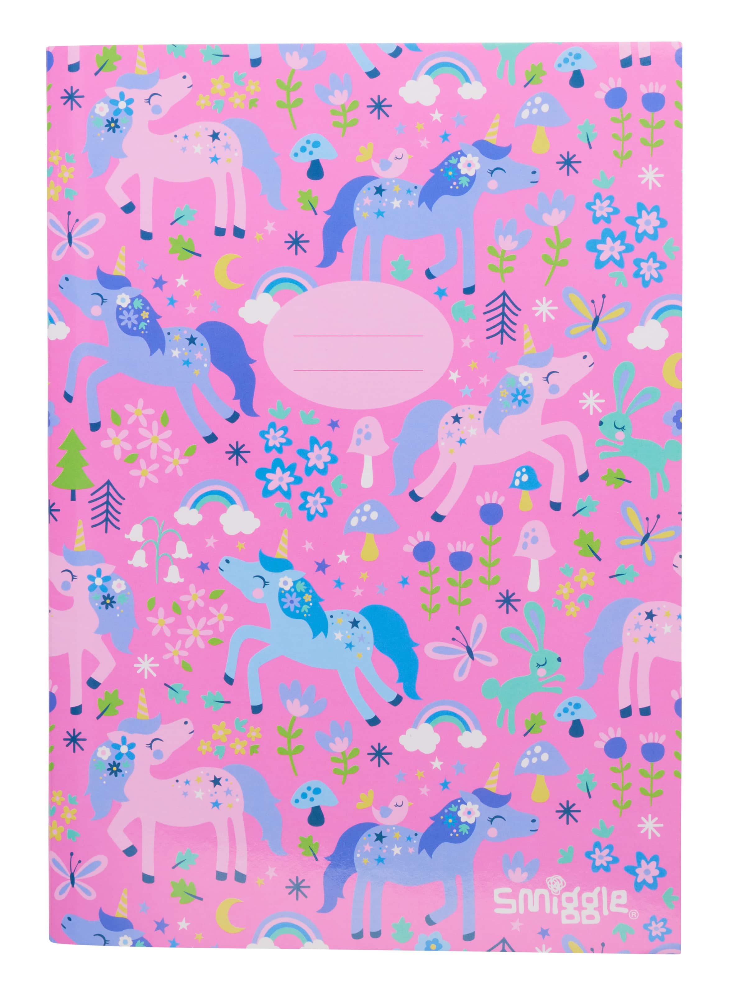 Smiggle - دفتر تمارين مخطط Wish A5