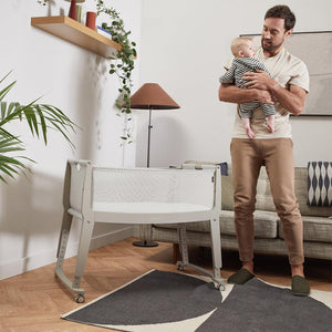 Snuz SnuzPod Studio Bedside Crib - Oslo Grey-Bedside Cribs-Oslo Grey- | Natural Baby Shower
