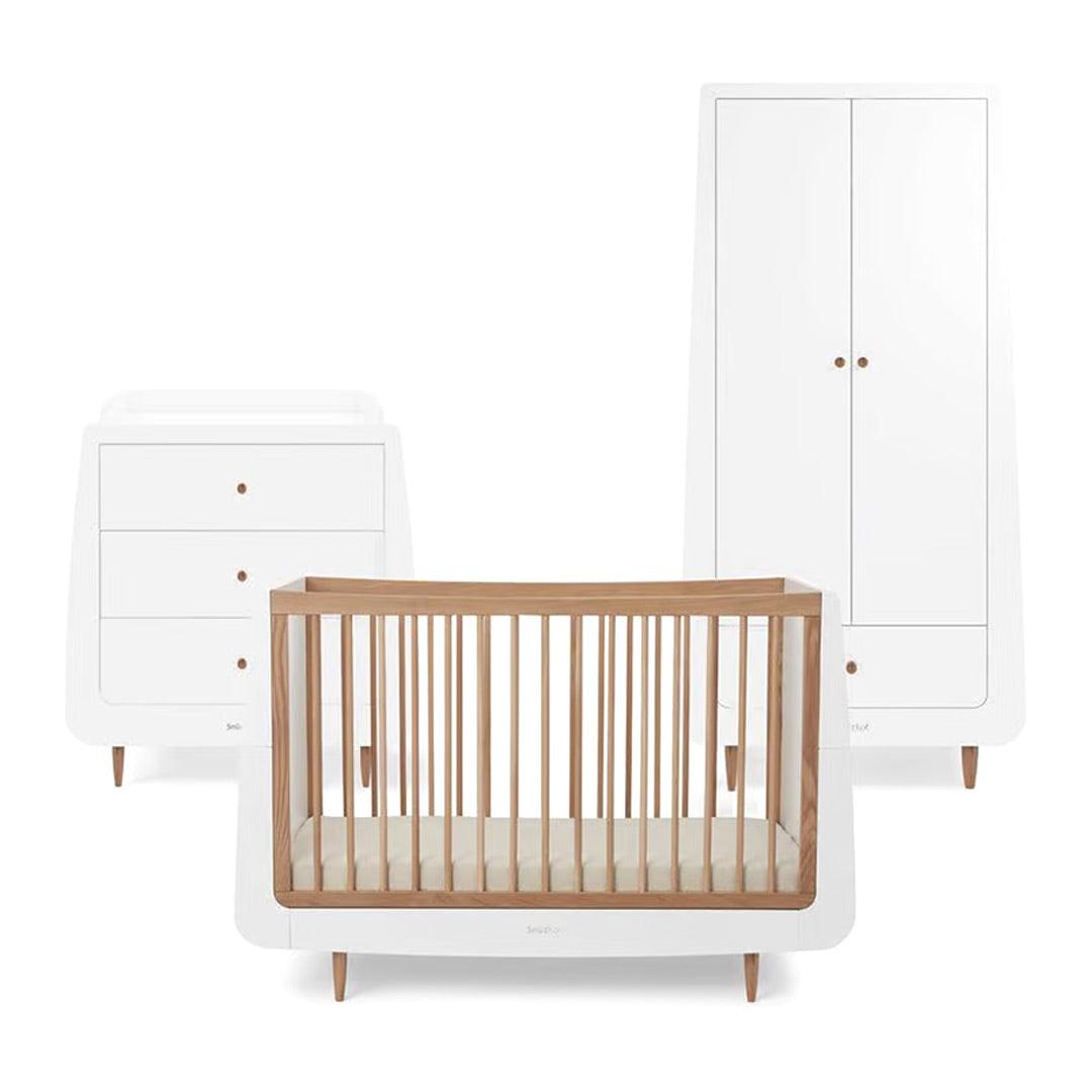 SnuzKot 3 Piece Nursery Furniture Set - The Natural Edit - Oak-Nursery Sets-Oak-No Mattress | Natural Baby Shower