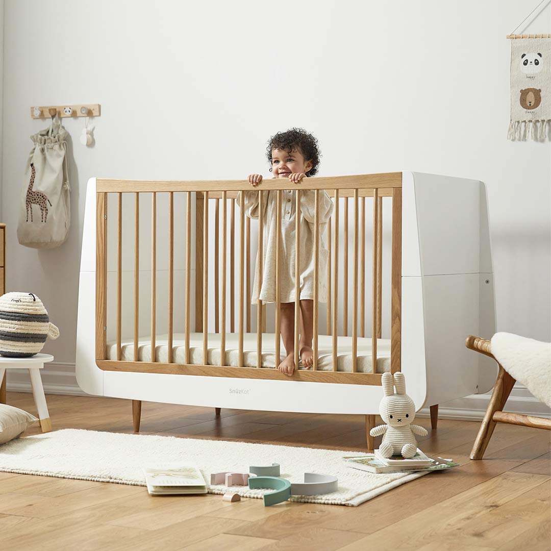 SnuzKot 2 Piece Nursery Furniture Set - The Natural Edit - Oak-Nursery Sets-Oak-No Mattress | Natural Baby Shower