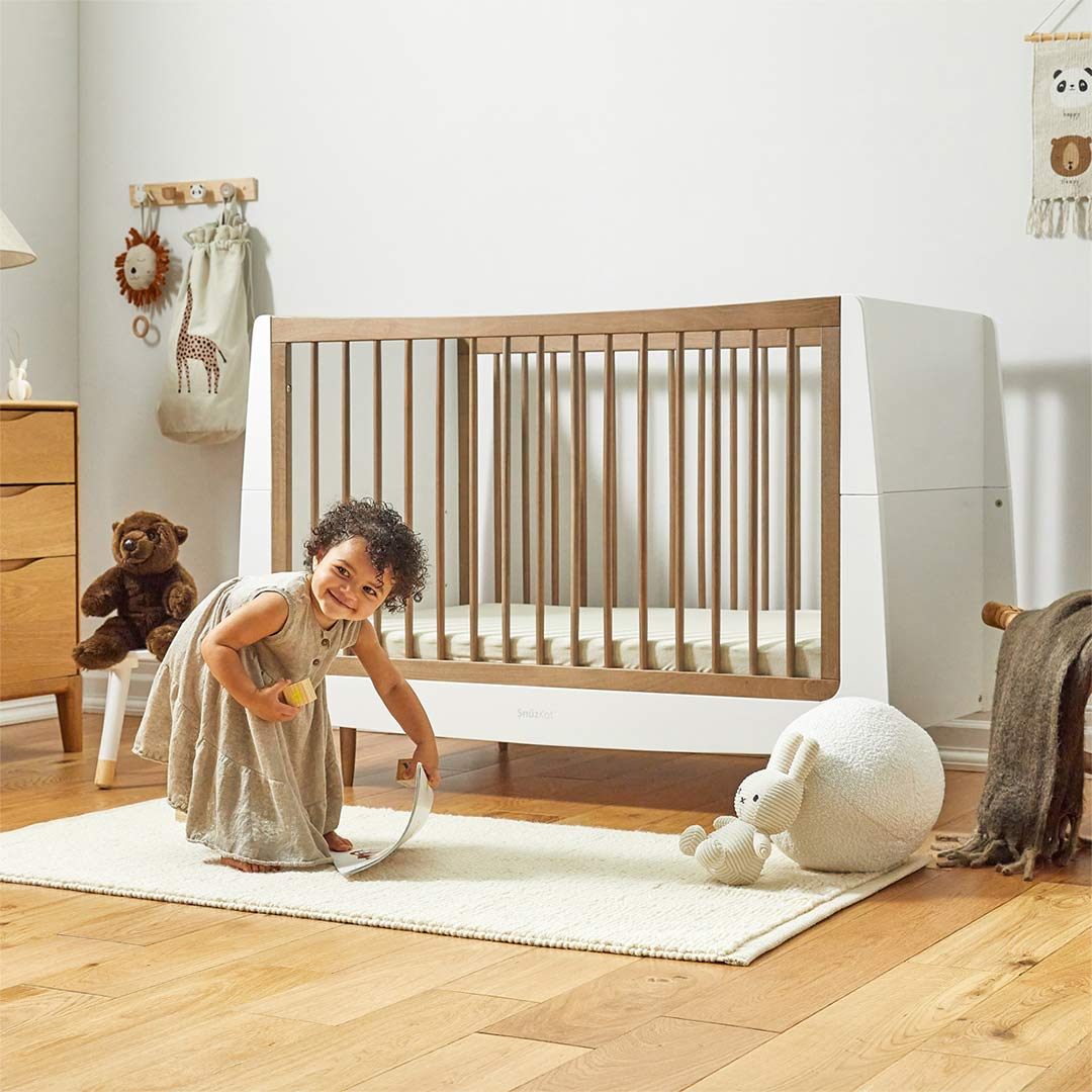 SnuzKot 3 Piece Nursery Furniture Set - The Natural Edit - Walnut-Nursery Sets-Walnut-No Mattress | Natural Baby Shower