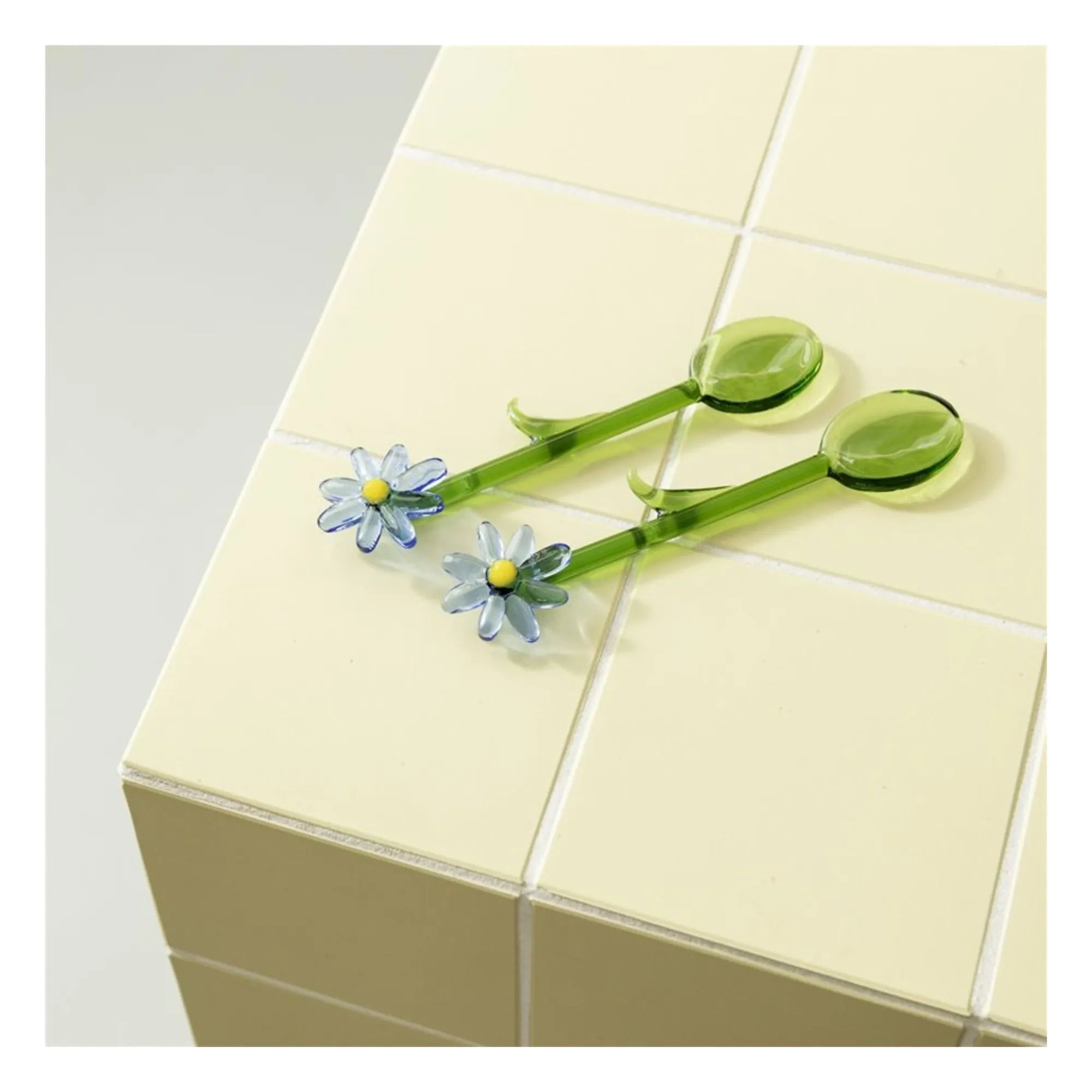 &Klevering - Spoons Flora - 2'li Set | Mavi