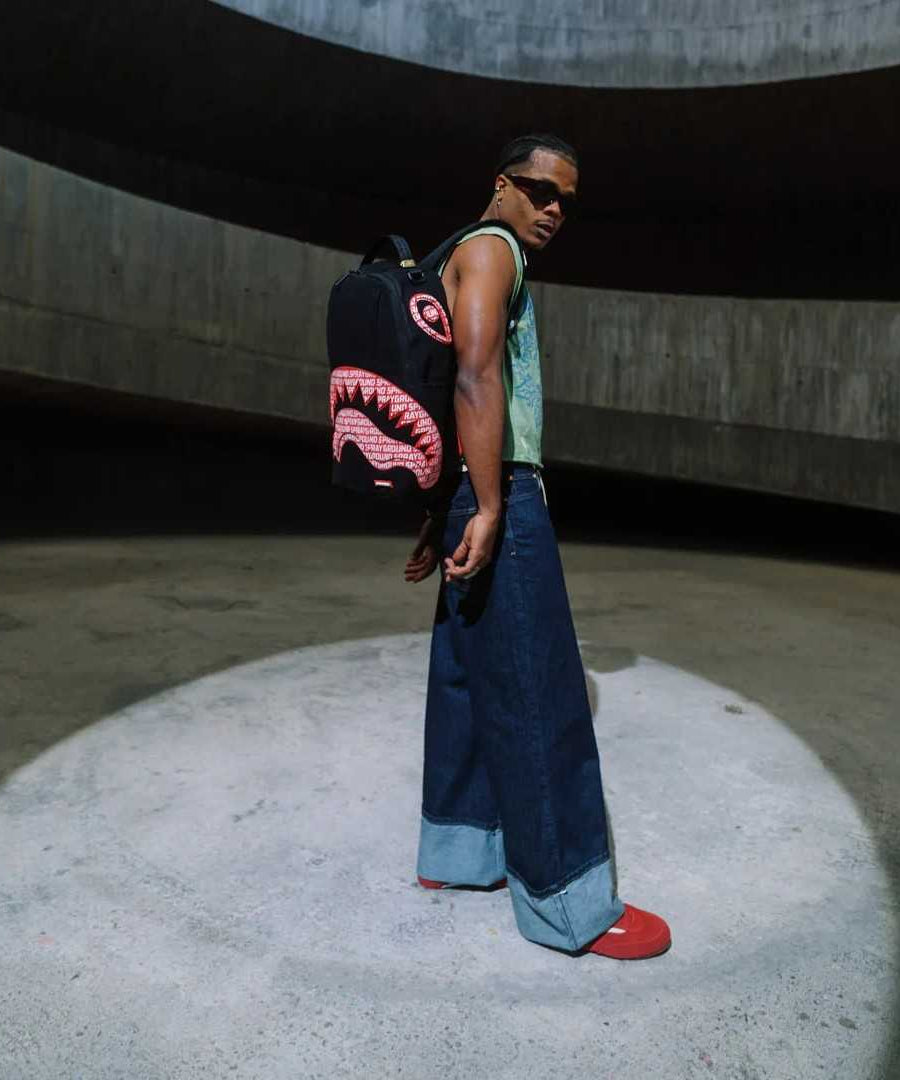 Sprayground - 标志嘴核心Dlx棉质背包