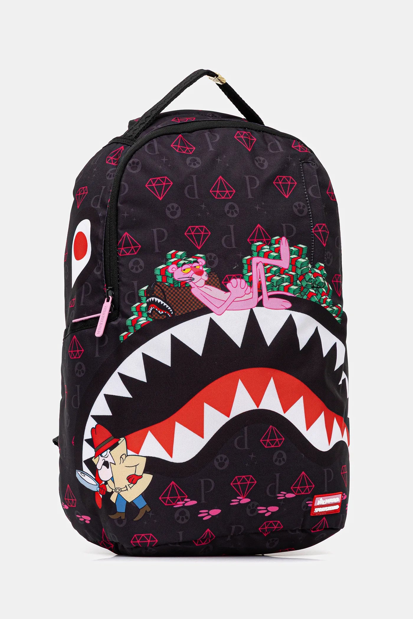 Sprayground - رد پاهای پنتر صورتی Dlxr کوله پشتی