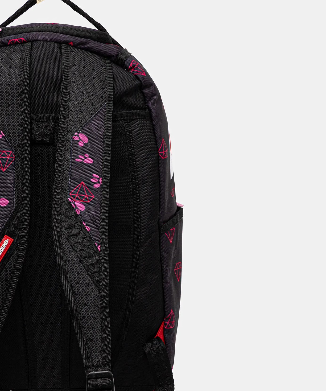 Sprayground - गुलाबी पैंथर पंजा निशान Dlxr पीठ बैग