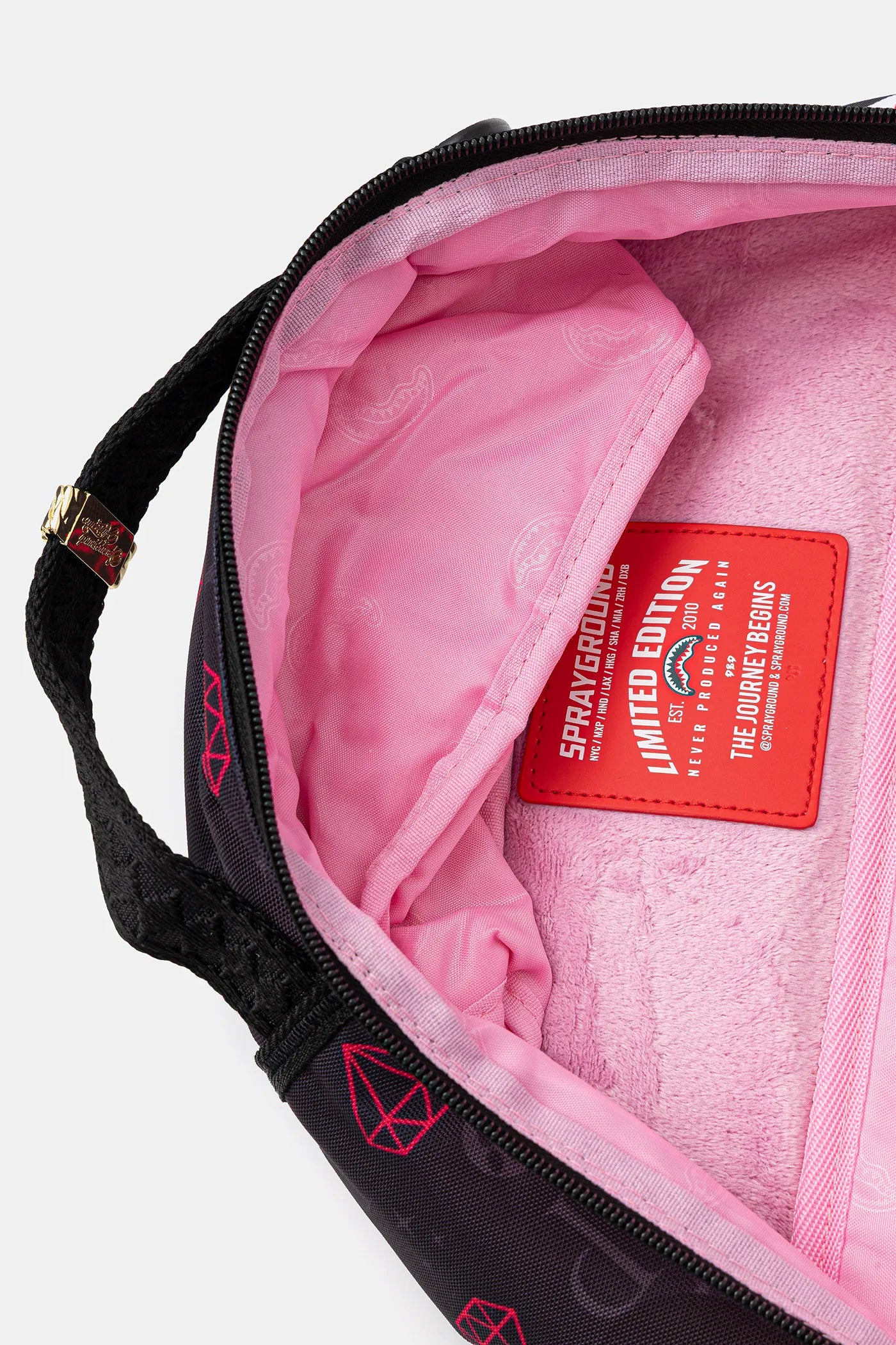 Sprayground - गुलाबी पैंथर पंजा निशान Dlxr पीठ बैग