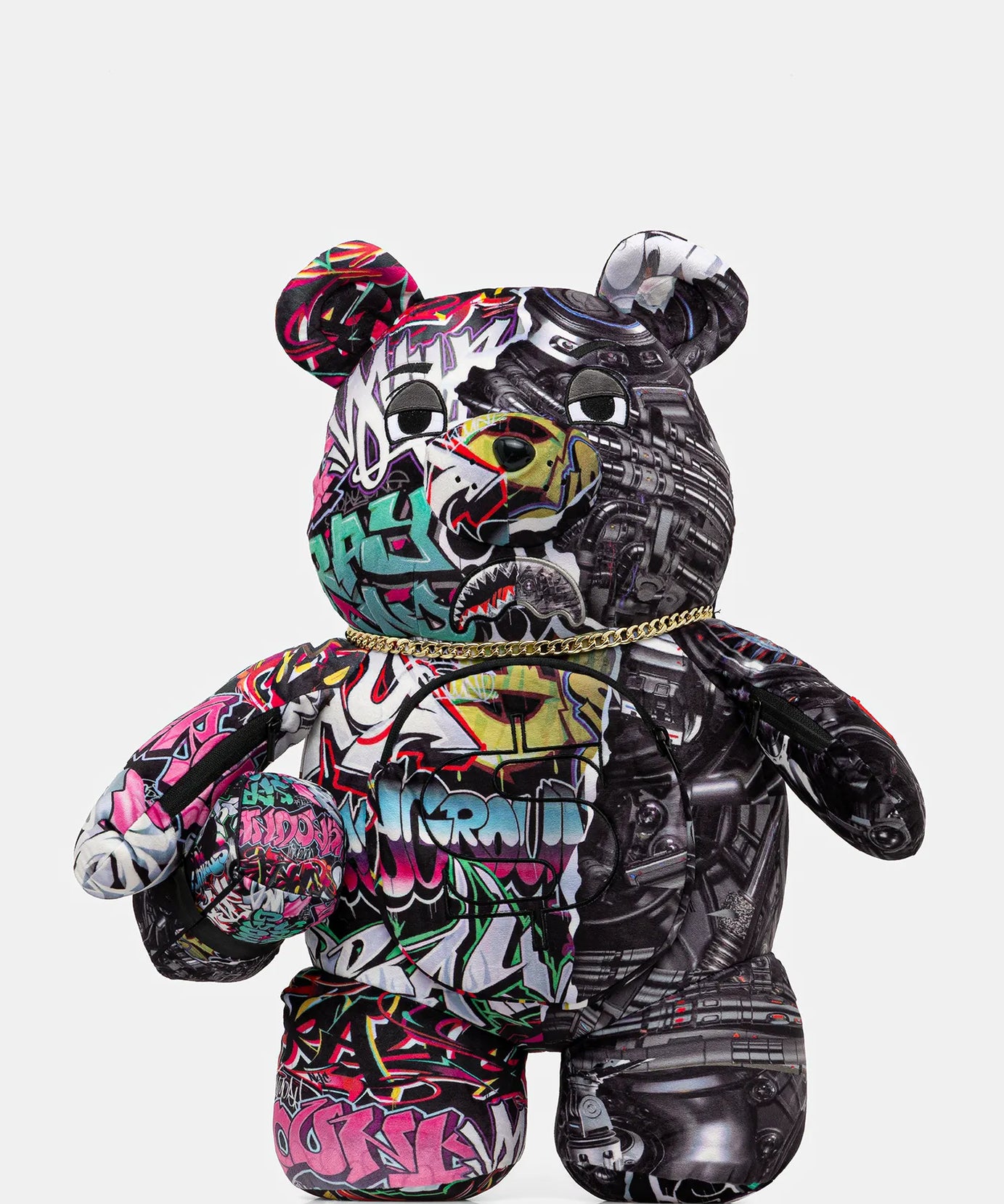 Sprayground - 分裂赛博鲨熊猫泰迪背包