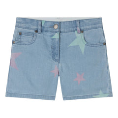 Stella McCartney Kids - Yıldız Jean Şort | Mavi