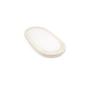 Stokke Sleepi Bed Fitted Sheet - Flower Ecru Osc-Sheets-Flower Ecru Osc- | Natural Baby Shower