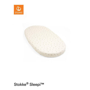 Stokke Sleepi Bed Fitted Sheet - Flower Ecru Osc-Sheets-Flower Ecru Osc- | Natural Baby Shower
