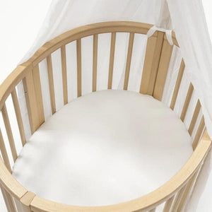 Stokke Sleepi Mini Fitted Sheet - White Ocs-Sheets-White Ocs- | Natural Baby Shower