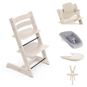 Stokke Tripp Trapp Highchair Ultimate Bundle-Highchairs-Whitewash- | Natural Baby Shower