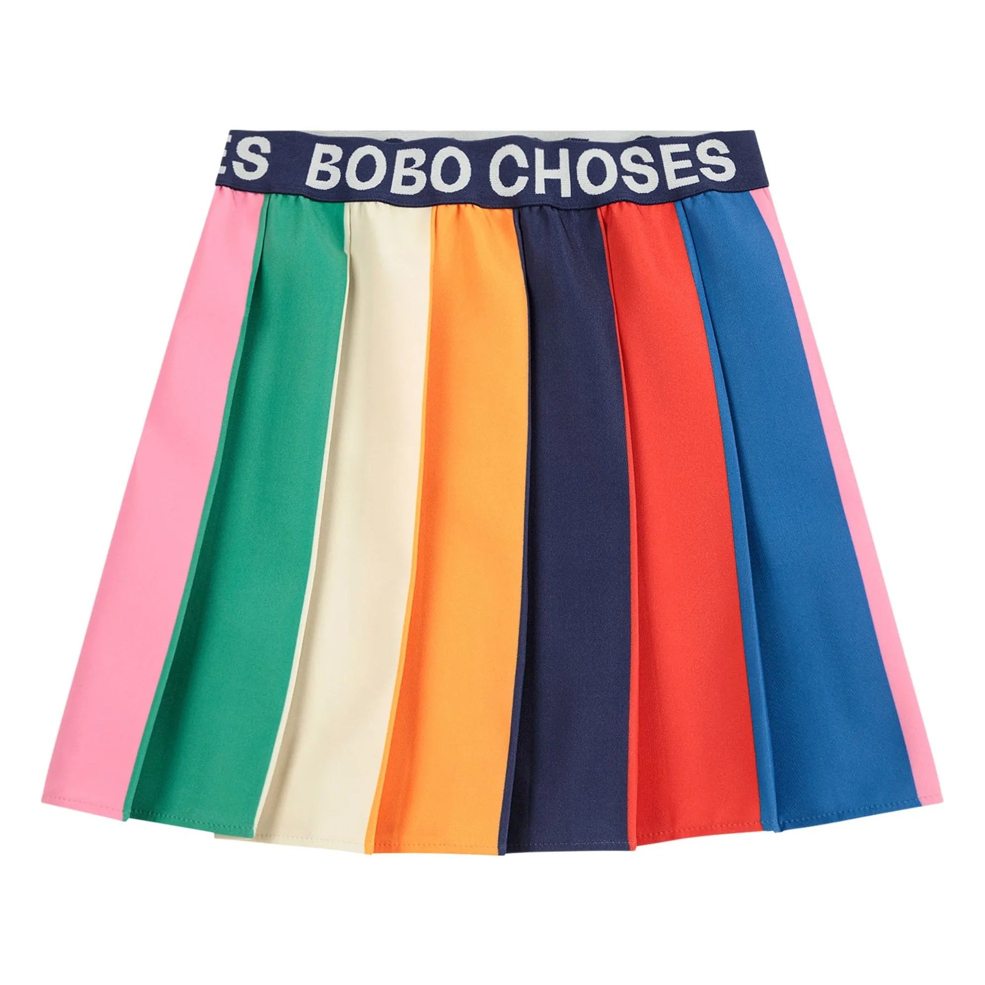 Bobo Choses - Çizgili Pilili Etek | Lacivert