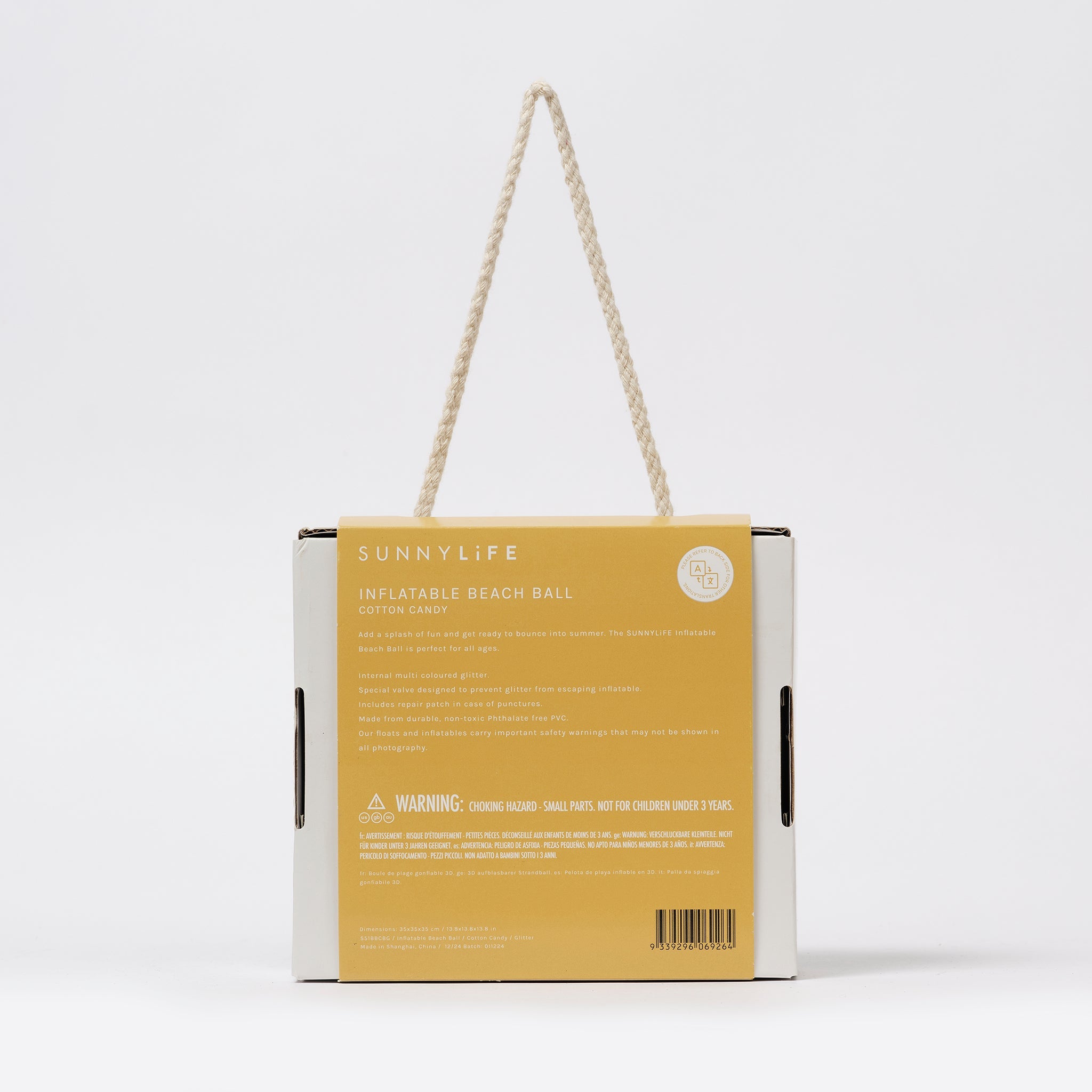 Sunnylife - Cotton Candy Şişme Parıltılı Plaj Topu