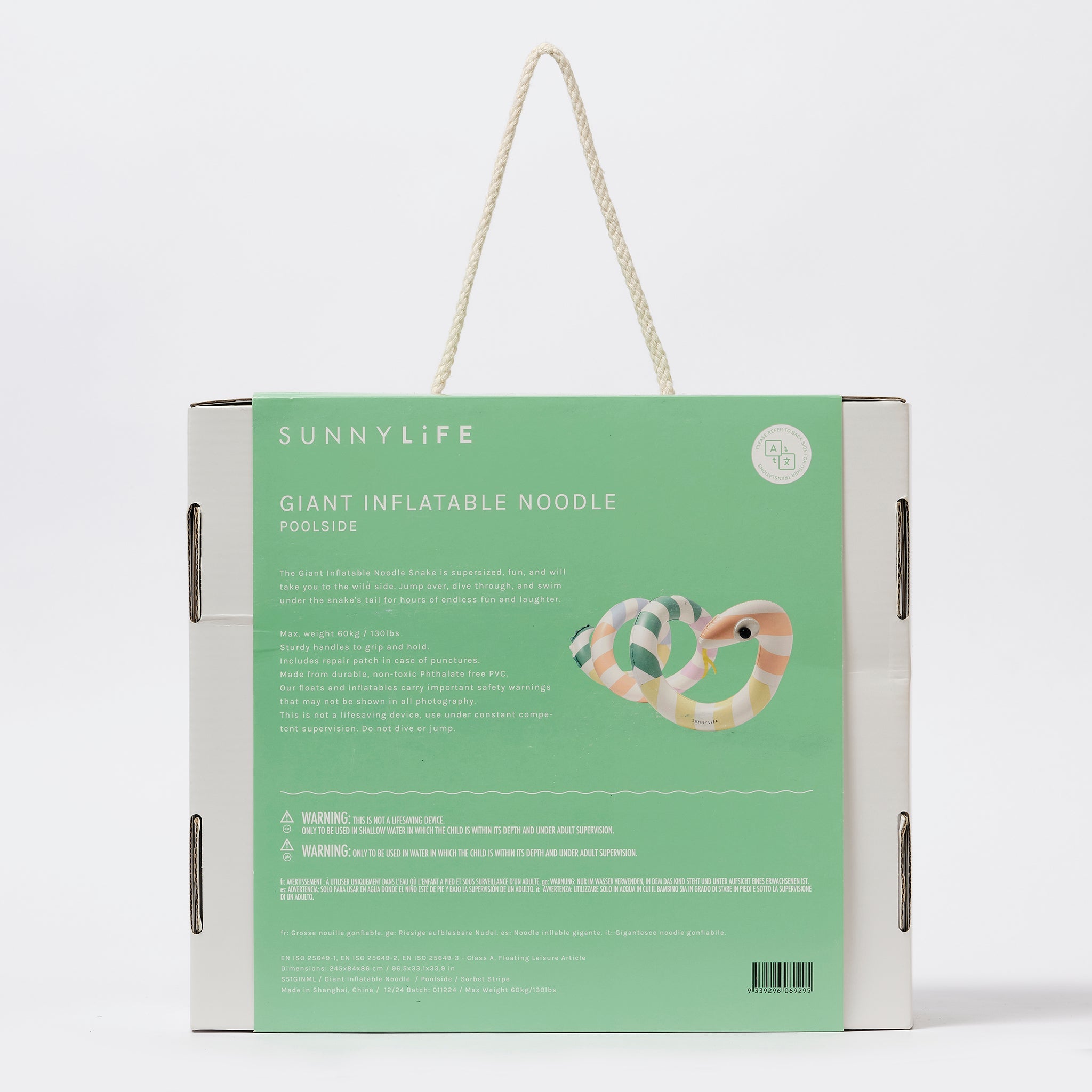 Sunnylife - Dev Yılan Şişme Havuz Eğlencesi ve Yatağı