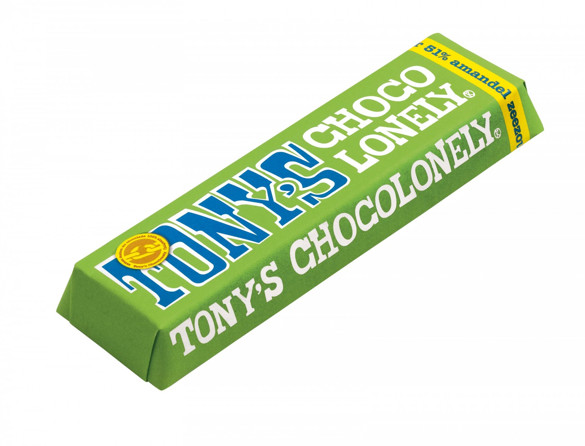 Tonys Chocolonely - Sütlü Bademli Çikolata Barı 47G-Dinossi
