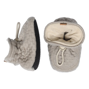 Melton - Texturierte Hausschuhe | Beige