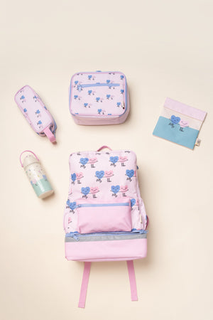 The Cotton Cloud - Dancing Hearts Double Compartment Pencil Case