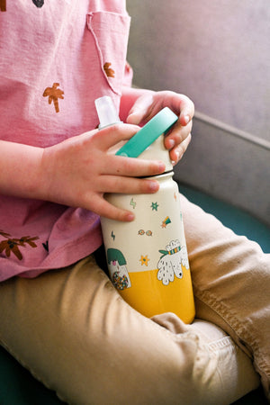 The Cotton Cloud - Funky Dogs 420ML Paslanmaz Çelik Gizli Pipetli Matara