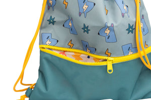 The Cotton Cloud - Funky Dogs Rucksack mit Kordelzug