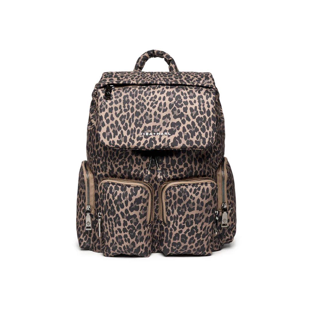 Tiba + Marl Alto Changing Backpack - Tonal Brown Leopard-Changing Bags-Tonal Brown Leopard- | Natural Baby Shower