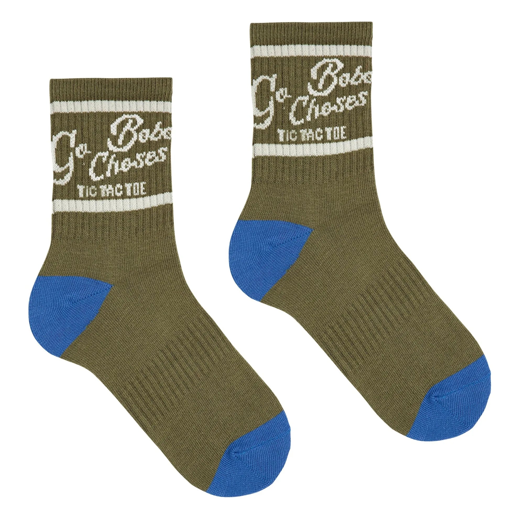 Bobo Choses - Tic Tac Toe Bio-Baumwollsocken | Khaki