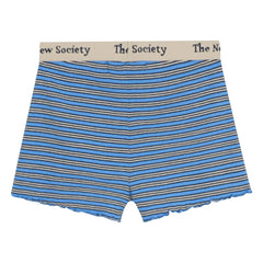 the new society - TNS Nervürlü Çizgili Şort | Mavi