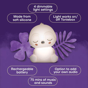 Tonies Sleepy Friends Night Light - Penguin-Audio Player Cards + Characters- | Natural Baby Shower
