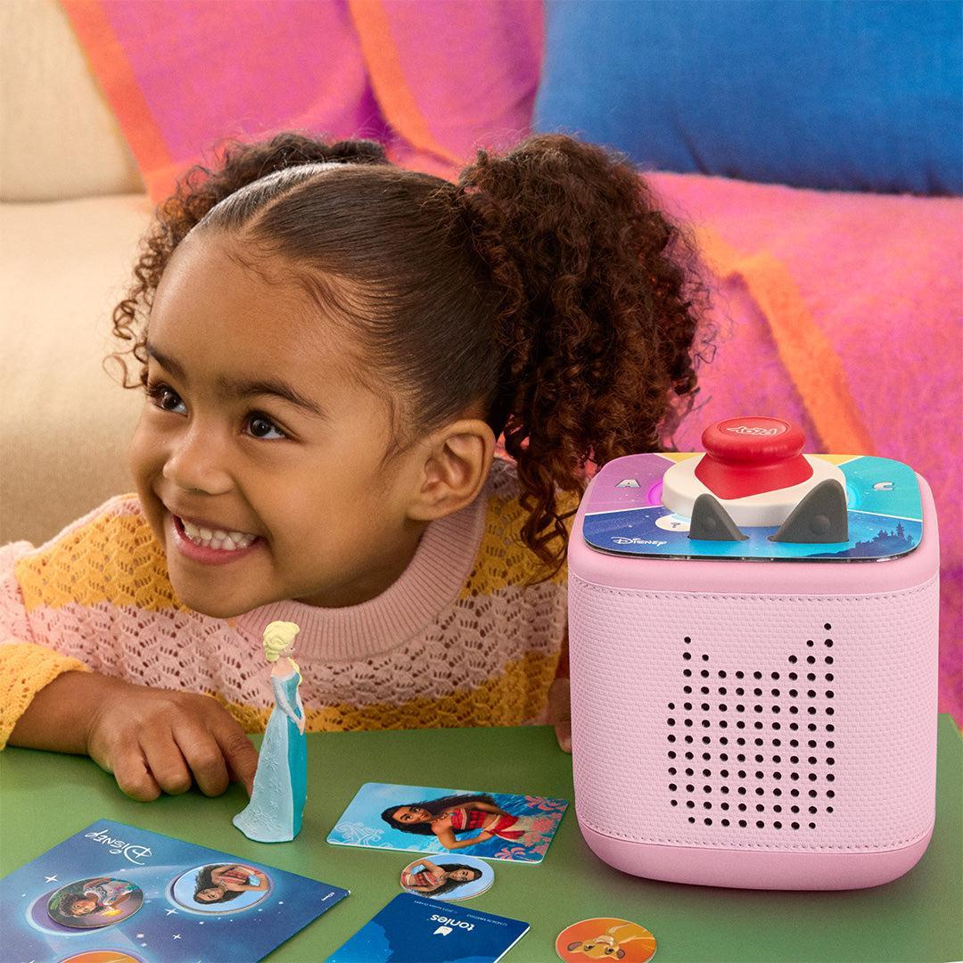 Tonies Toniebox 2 Play Set with Disney Frozen Elsa, Disney Tonieplay Game, Tonieplay Controller - Pink-Audio Players-Pink- | Natural Baby Shower