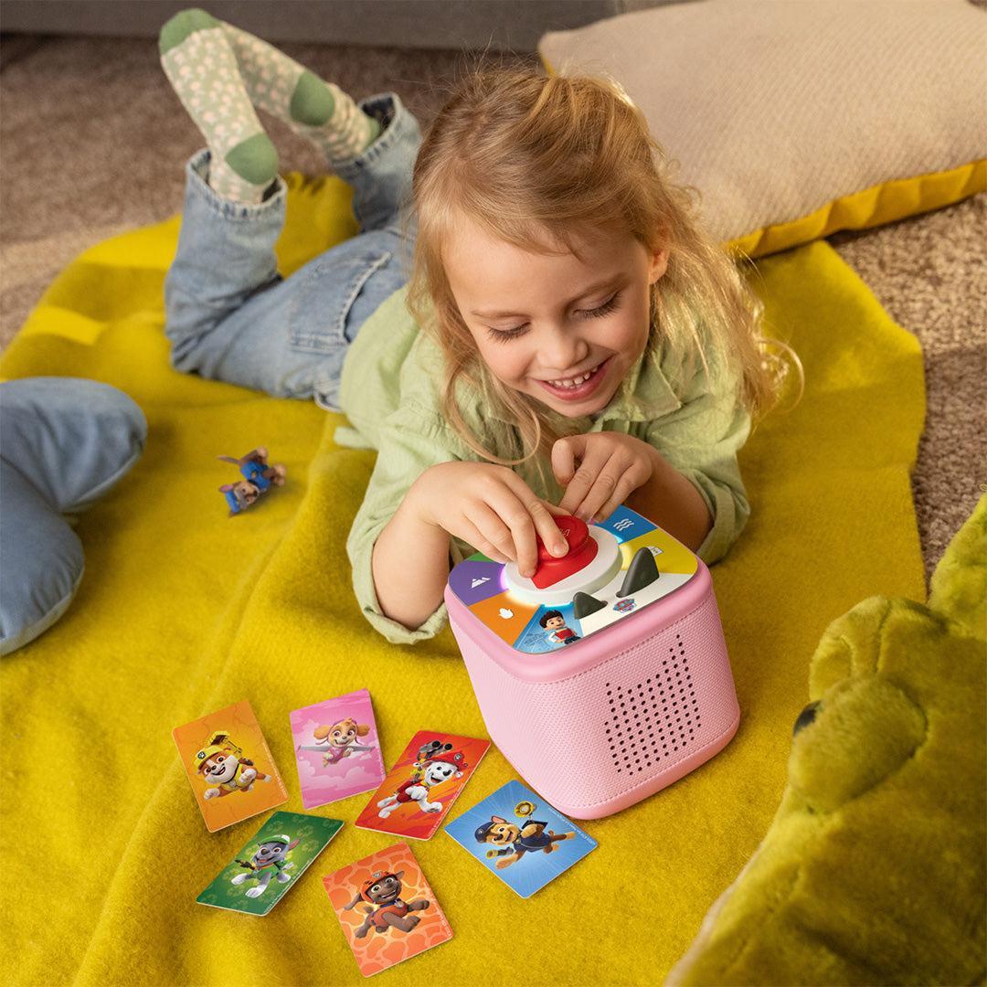 Tonies Toniebox 2 Play Set with PAW Patrol Chase Tonie, Tonieplay Game, Tonieplay Controller - Pink-Audio Players-Pink- | Natural Baby Shower