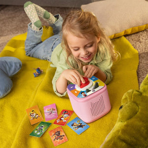 Tonies Toniebox 2 Play Set with PAW Patrol Chase Tonie, Tonieplay Game, Tonieplay Controller - Pink-Audio Players-Pink- | Natural Baby Shower