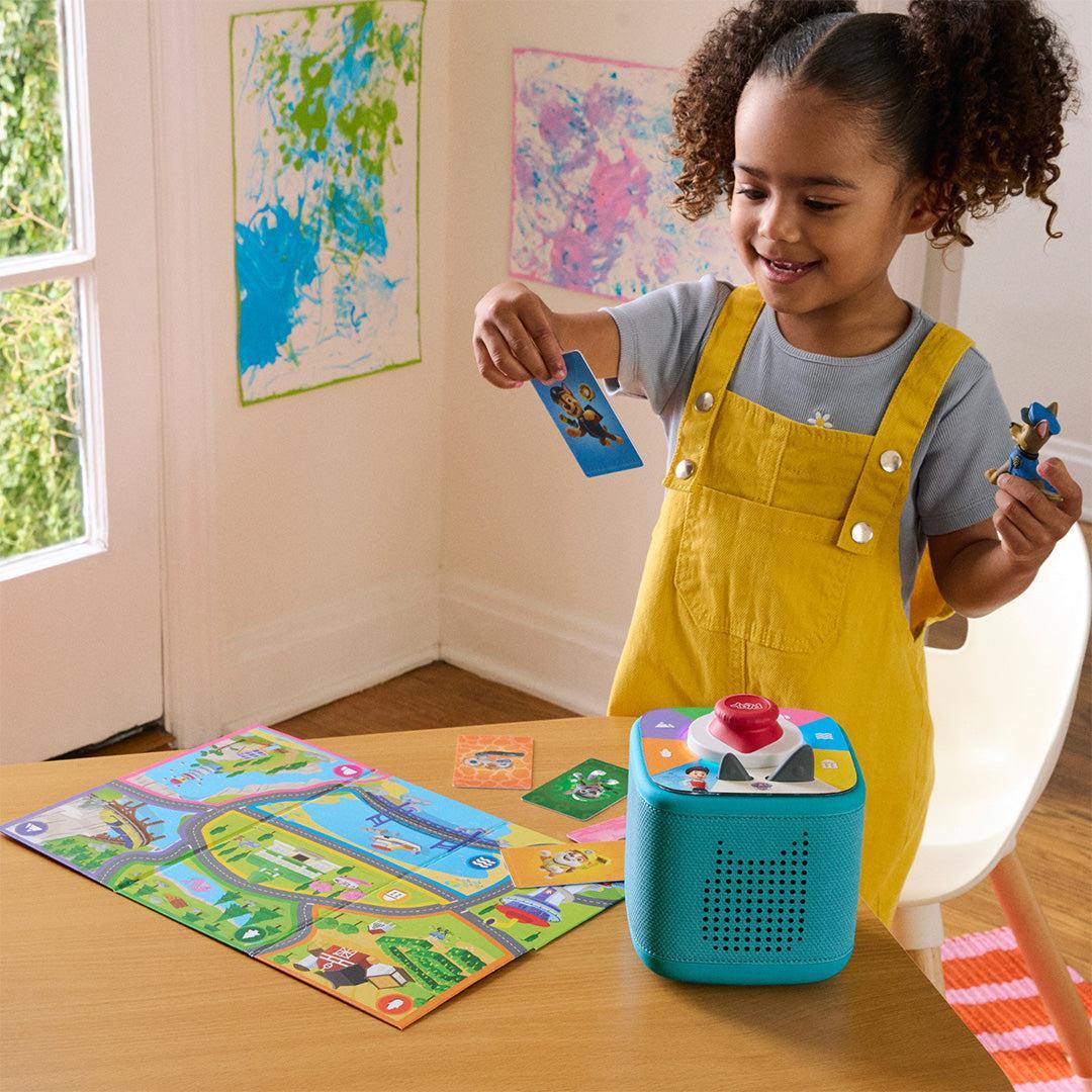 Tonies Toniebox 2 Play Set with PAW Patrol Chase Tonie, Tonieplay Game, Tonieplay Controller - Teal-Audio Players-Teal- | Natural Baby Shower