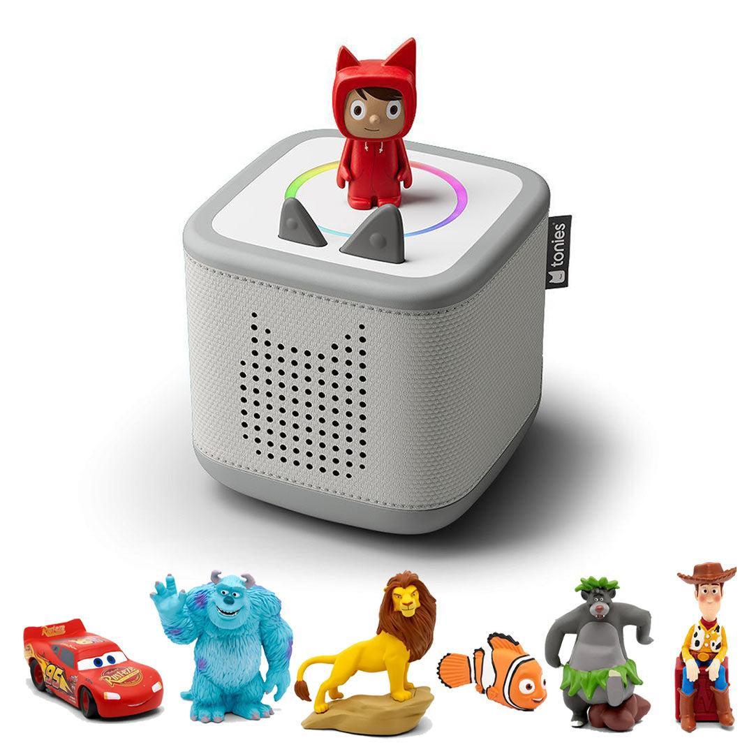 Tonies Toniebox 2 Bundle - Disney Favourites (7pc)-Audio Players-Grey- | Natural Baby Shower