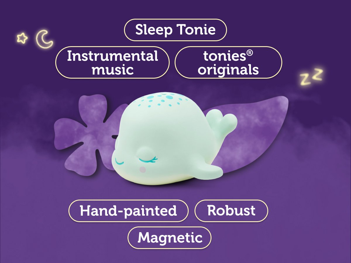 Tonies - قبل النوم: الحوت ألحان من المحيط باللغة الإنجليزية مع صوت مجسم