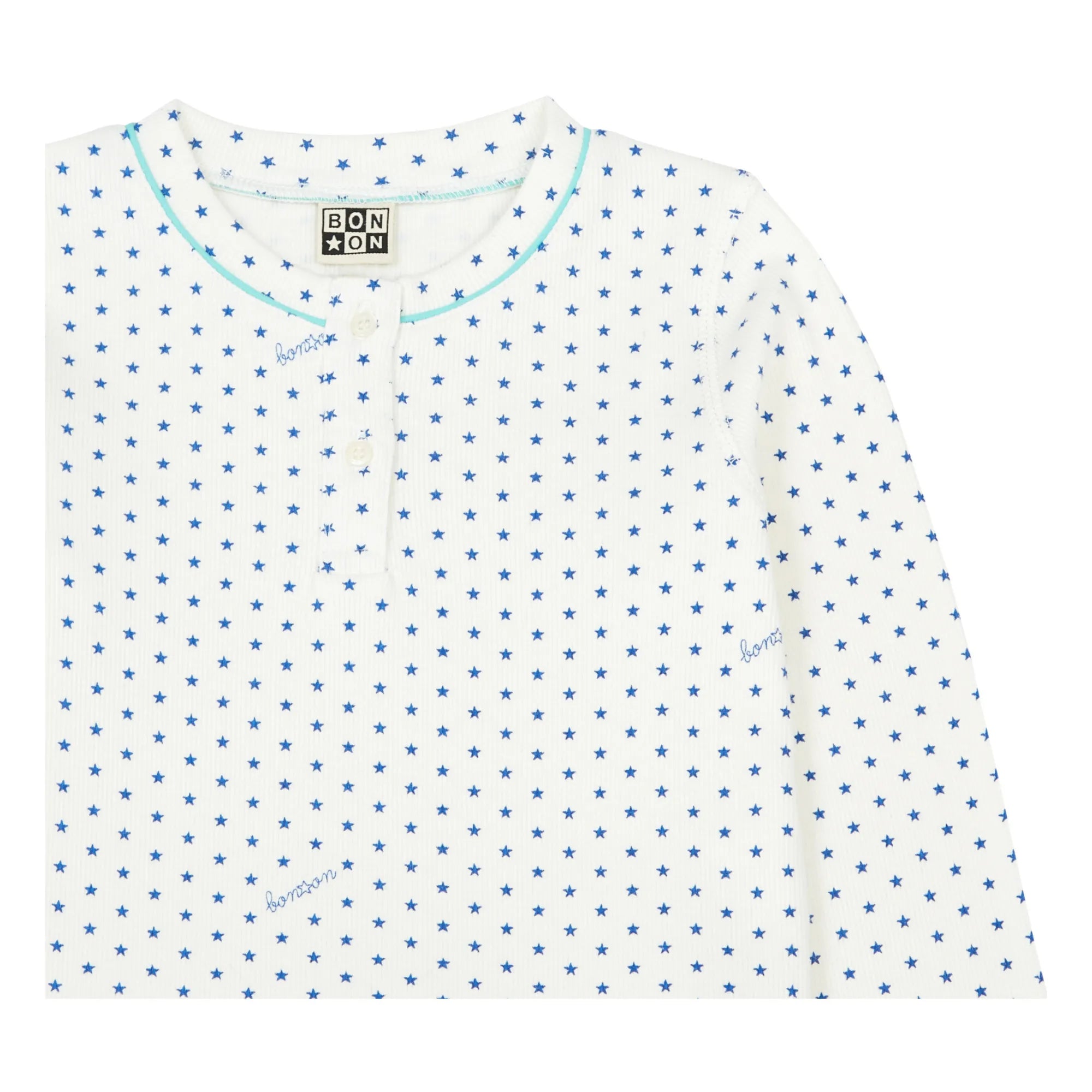 Bonton - Tudor Stars Jersey Pijama Seti - No Sleep Club Koleksiyonu | Mavi