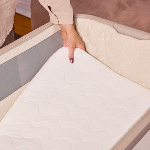 Tutti Bambini Cozee Air 2 Bedside Crib - Soft Walnut / Cocoa-Cribs-Soft Walnut / Cocoa- | Natural Baby Shower